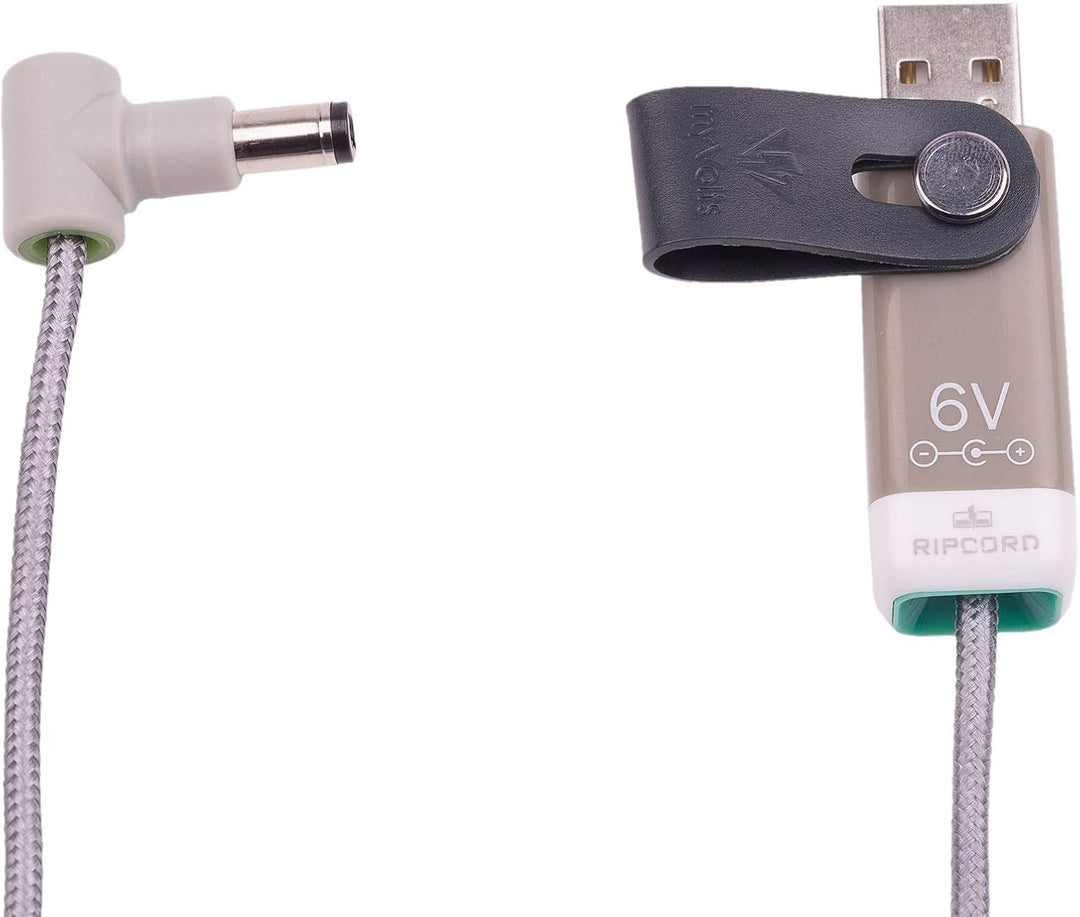 myVolts Ripcord-USB-Ladekabel mit 6V DC Ausgangsstecker kompatibel mit Motorola MBP481AXL Baby Unit