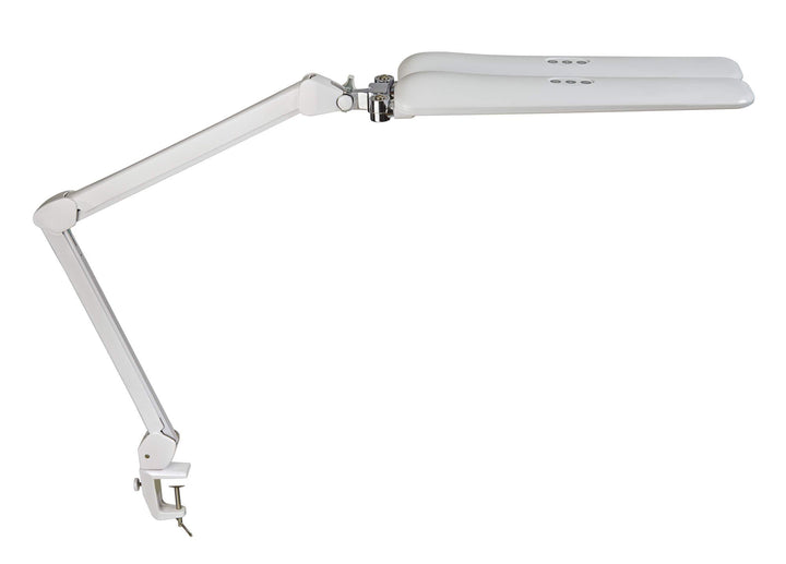 MAUL LED Arbeitsleuchte MAULcraft duo | Dimmbare Klemmlampe mit 6.500 Kelvin | LED Lampe mit 2 flexi