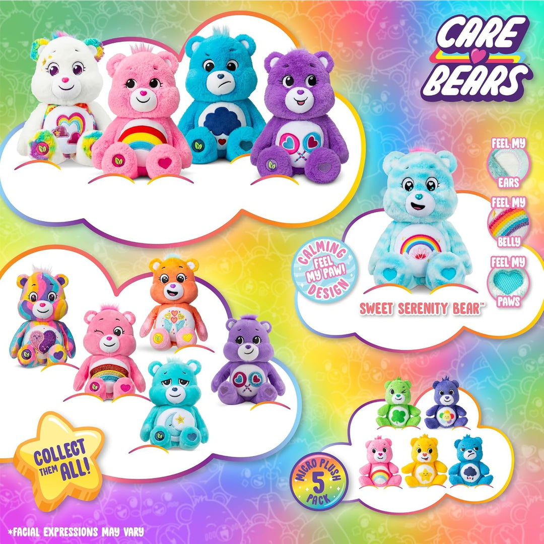 Care Bears 22088 14 Inch Medium Plush Tenderheart Bear, Collectable Cute Plush Toy, Cuddly Toys for