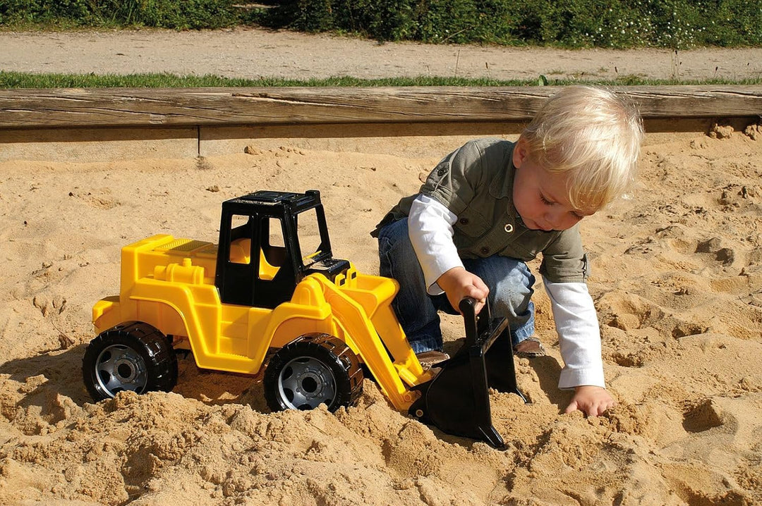 Lena 02048 - Starke Riesen Schaufellader, Radlader ca. 64 cm, Giga Truck in gelb und schwarz, Ladesc