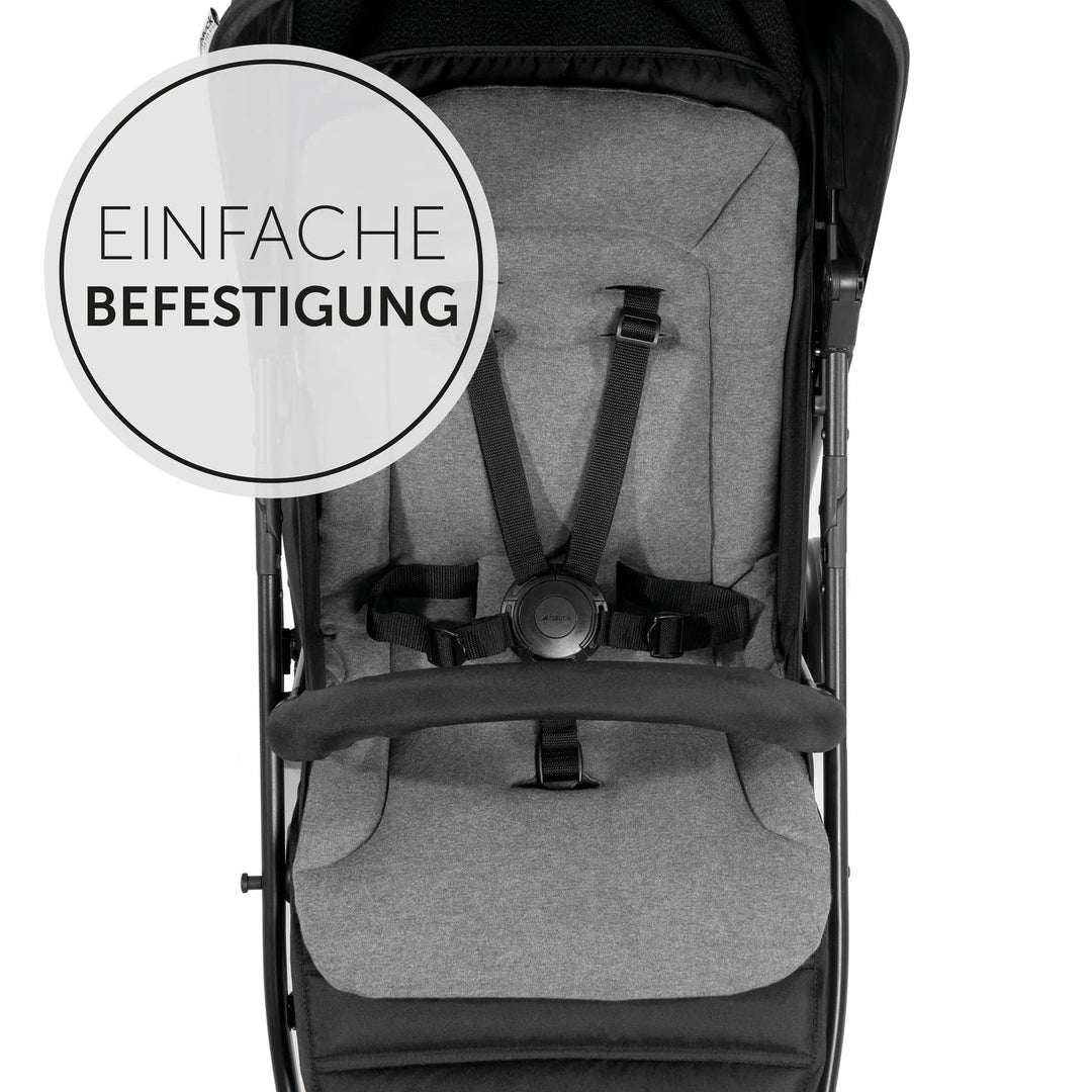 hauck Universal Sitzauflage für Buggys Kinderwagen & Fahrradanhängern aus Atmungsaktiver, Weicher Ba