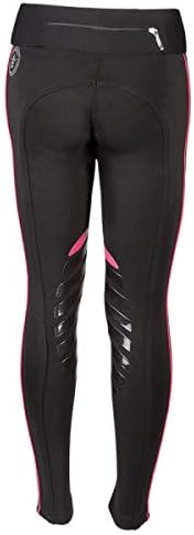 PFIFF 102846 Reitleggings Larissa, Grip-Kniebesatz, Kinder 104-164 Damen 34-50 146 Schwarz, 146 Schw