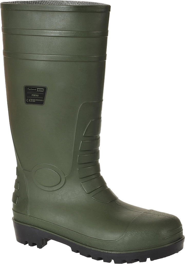 Portwest Total-Sicherheitsgummistiefel S5, Grösse: 48, Farbe: Grün, FW95GNR48 47 EU Grün, 47 EU Grün