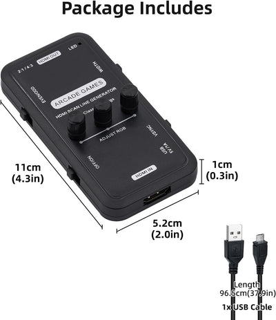 Mcbazel HDMI Scanlinien-Generator Tragbarer Audio-Video-Ausgang Scanline-Generator-Board für alle Re