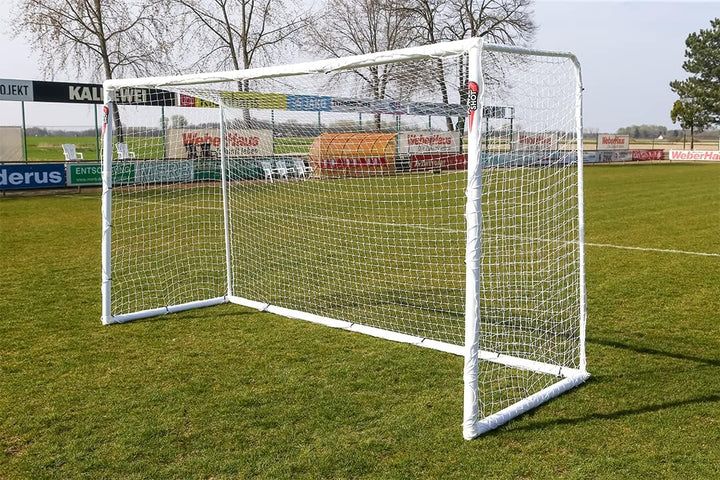 POWERSHOT® Fussballtor 3,7 x 2m PRO - Made IN Germany - Super stabiles uPVC und Super Design, WETTER