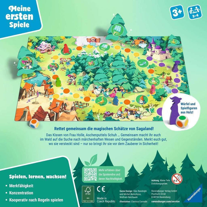 Ravensburger 12010007 Sagaland Junior - Meine ersten Spiele: Kinderspiel, Spiele 3 ab 3 Jahren, für