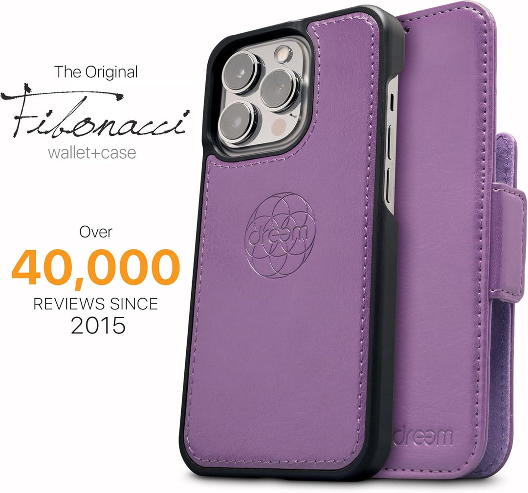 Dreem Fibonacci iPhone 13 Brieftaschen-Etui / 2-in-1 stossfestes Etui und abnehmbares Folio aus vega