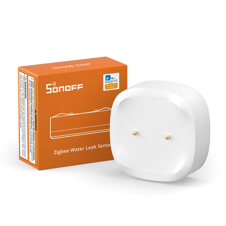SONOFF SNZB-05P Zigbee Wassermelder,Smart Home Wassersensor, Wassermelder für Küchen, Keller und Bad
