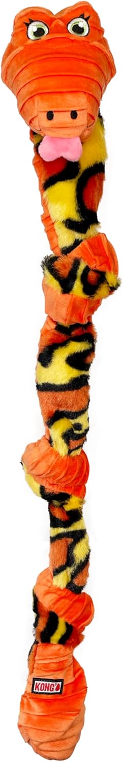 Kong Knots Snake Interaktives Hundespielzeug für alle Rassen, 61 cm, Verschiedene Grössen