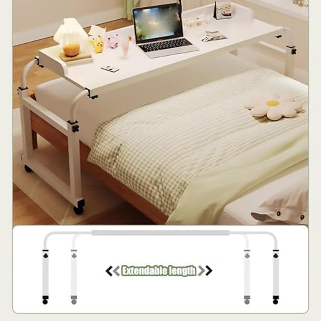 über-betttisch Auf Rollen Höhenverstellbar,überbetttisch Tisch Mit Klappbar Over Bed Table On Wheels