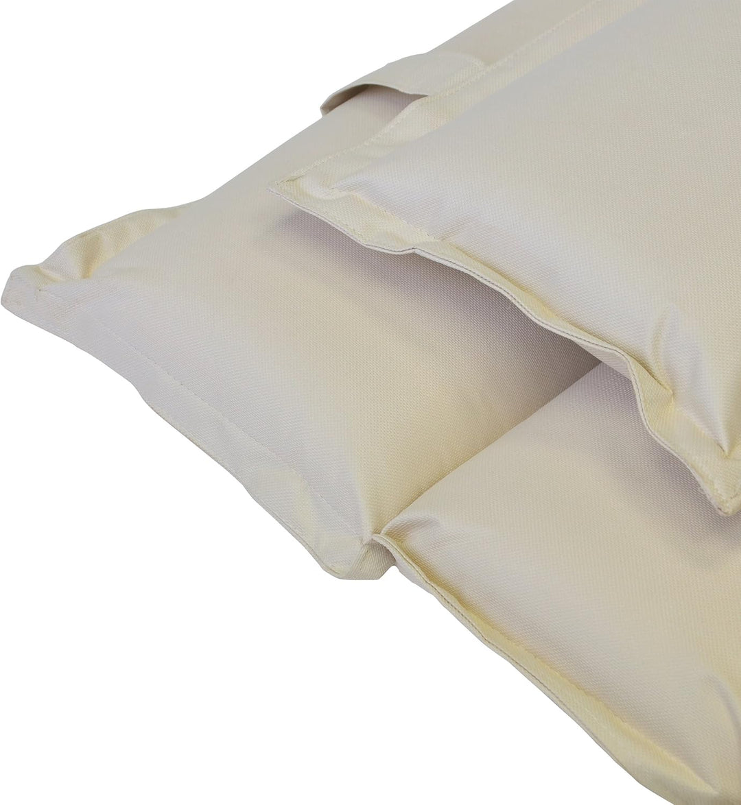 Nexos Divero Liegenauflage – 2er Set Auflage Polster für Sonnenliege Gartenliege Holzliege Saunalieg