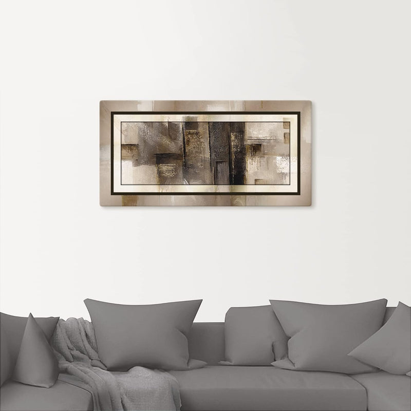 ARTland Leinwandbilder Wandbild Bild auf Leinwand 100 x 50 cm Abstrakte Motive Muster Formen Digital