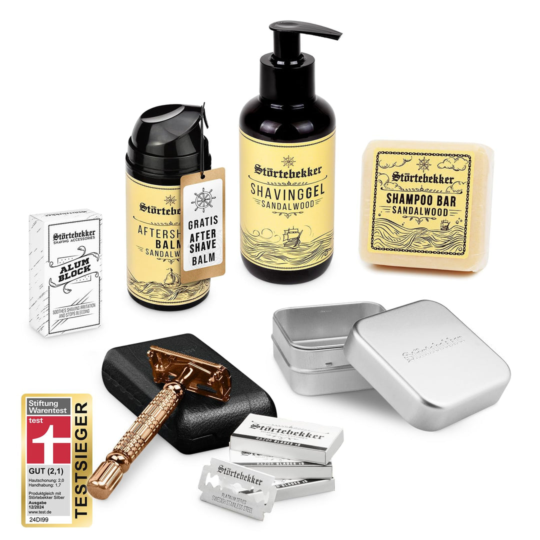 NEU: Störtebekker® Premium Shower & Shave Essential Set - Rasierset & Duschset für Herren - mit Rasi