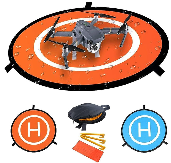 Drone Landing Pad, Tragbare Faltbare Landing Pads,Wasserdicht Doppelseitig Drohnen Landeplattform,Un