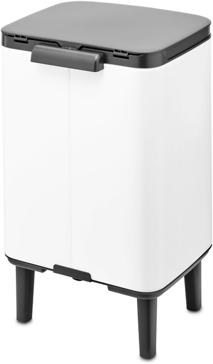 Brabantia - Mülleimer Bo Hi 7L mit Soft-Close-Deckel, herausnehmbarem Inneneimer und Transportgriff