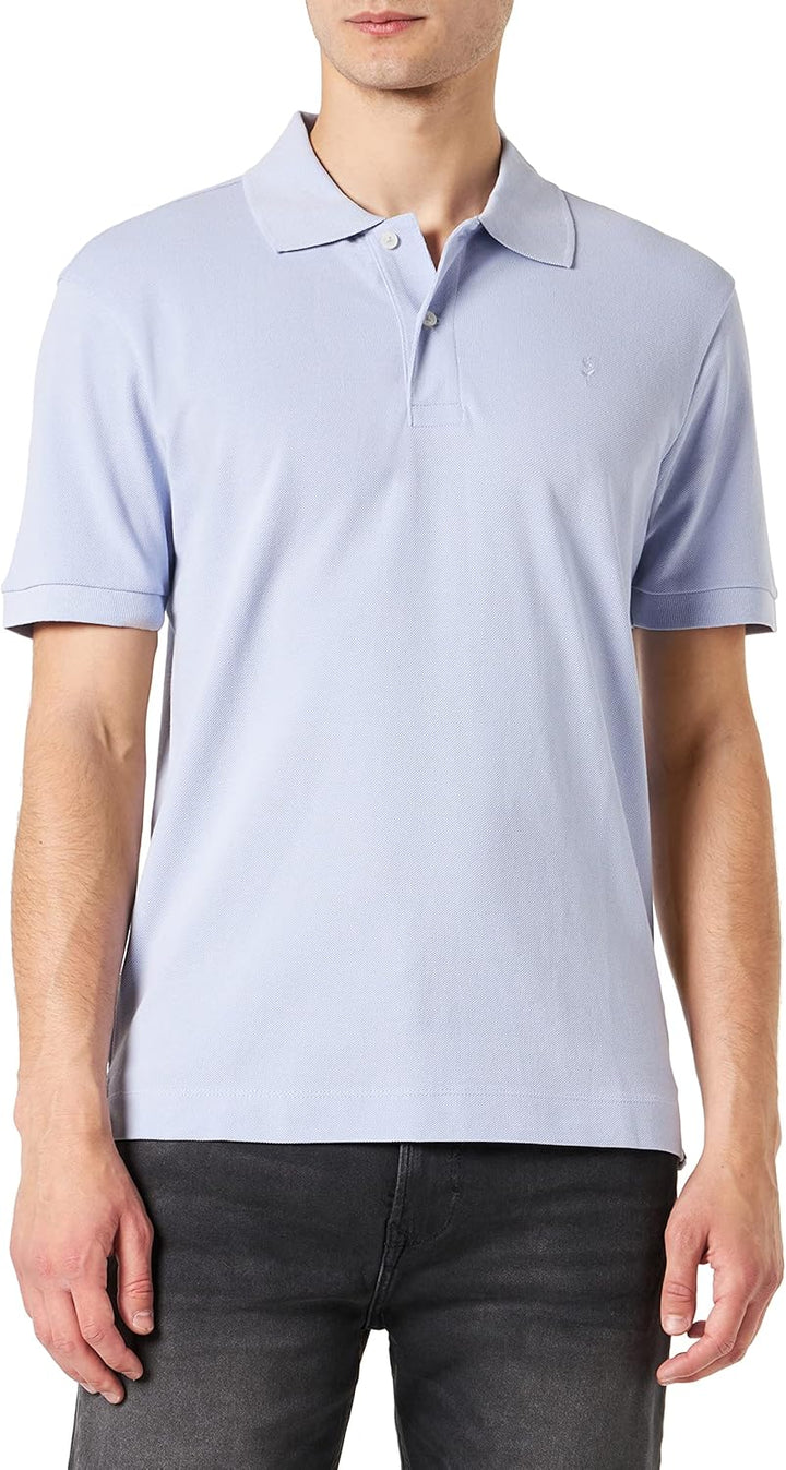 Seidensticker Herren Slim Fit-Poloshirt Kurzarm Polo Shirt XL Hellblau, XL Hellblau