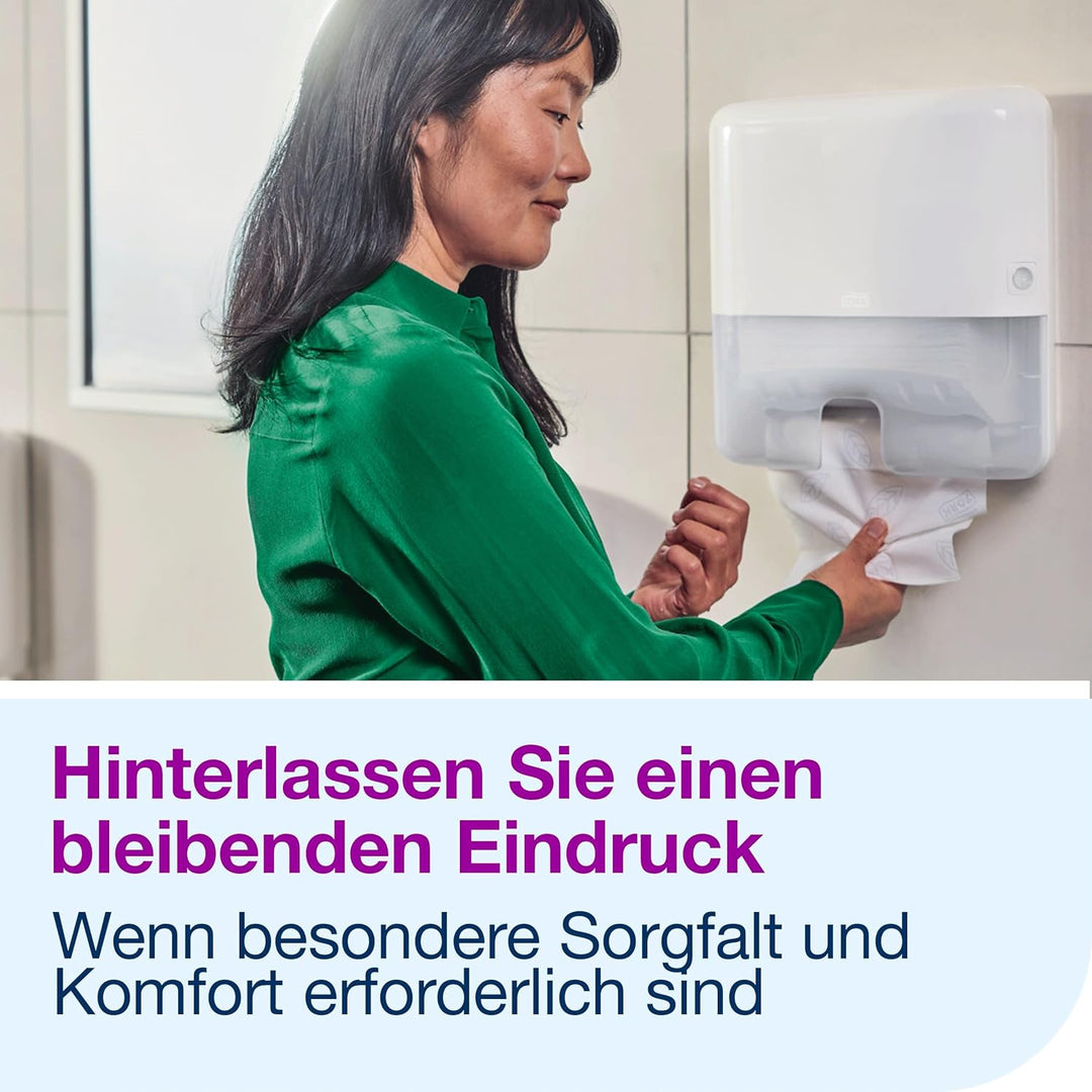 Tork Xpress komprimierte weiche Multifold-Papierhandtücher Weiss H2, Premium, 2‑lagig, Z‑Falz, saugf