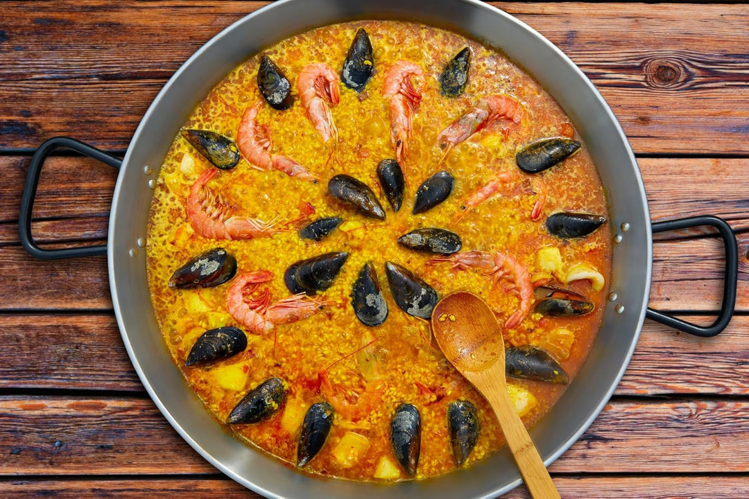 La Ideal 85130 valencianische Paella-Pfanne, Legierter Stahl, Silber