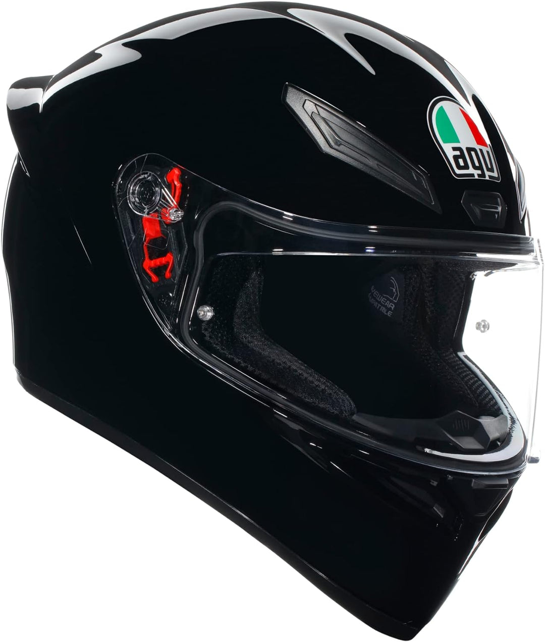 AGV - K1 S E2206 Motorrad Helm, Herren ECE Vollvisier Motorradhelm, Racing Style mit Aerodynamischem