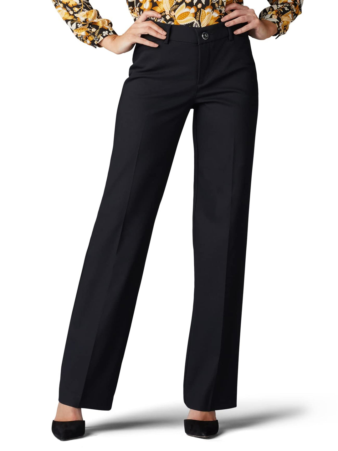 Lee Damen Plus Size Flex Motion Regular Fit Trouser Pant Hose 20 Grosse Grössen Schwarz, 20 Grosse G