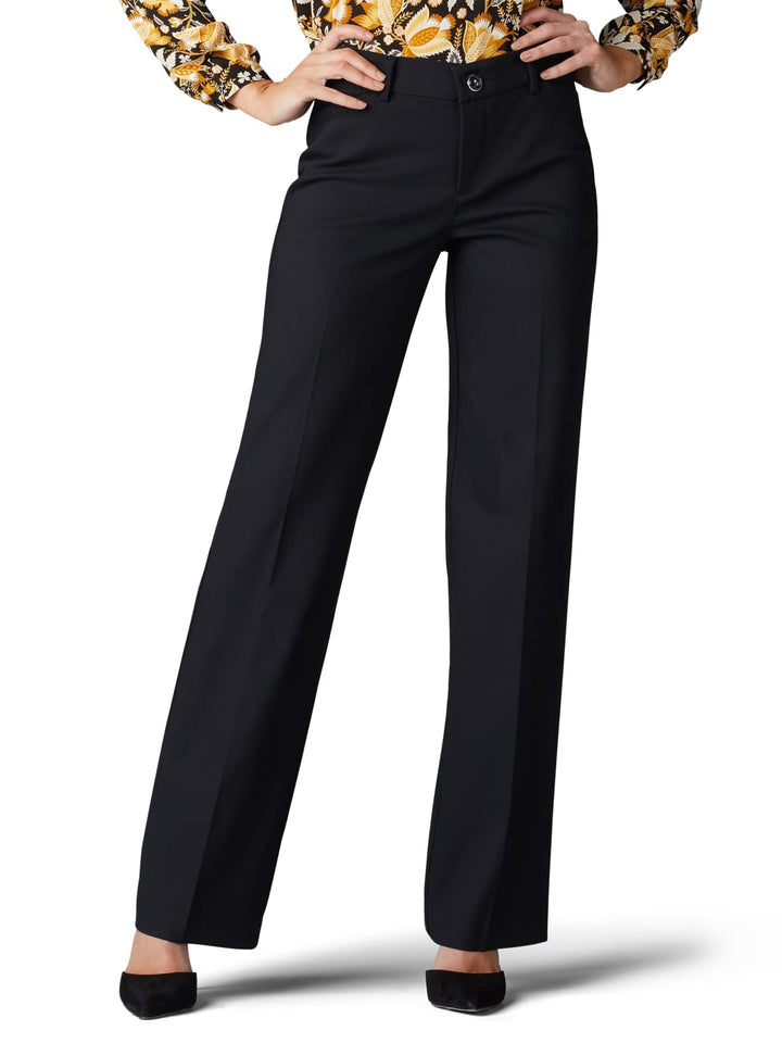 Lee Damen Plus Size Flex Motion Regular Fit Trouser Pant Hose 20 Grosse Grössen Schwarz, 20 Grosse G