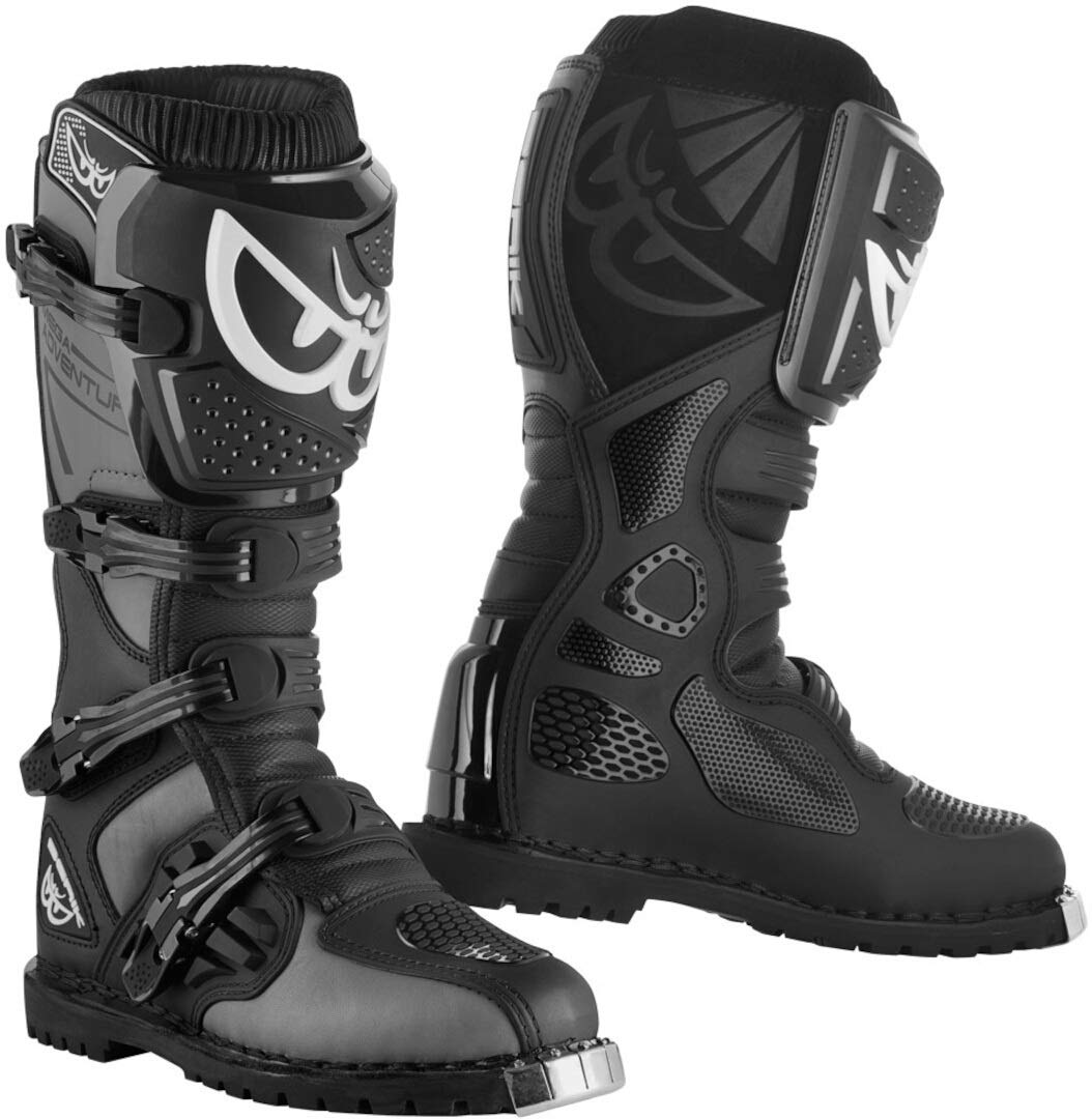 Berik Terrain Adventure Enduro/MX Stiefel, schwarz/grau, 41 41 EU Schwarz Grau, 41 EU Schwarz Grau