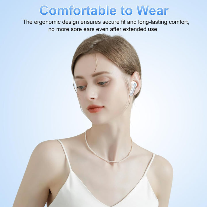 xinwld Bluetooth Kopfhörer, Kopfhörer Kabellos Bluetooth 5.3 In Ear Kopfhörer mit 4 ENC Noise Cancel