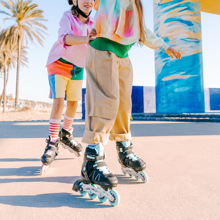 Movino Inline Skates | Cruzer One | Verstellbare Rollschuhe | Inliner für Damen Mädchen Jungen | Inl