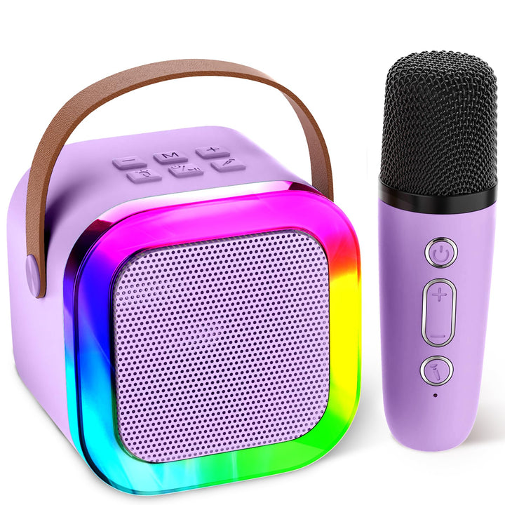 Karaoke-Maschine für Kinder Erwachsene, tragbare Kinder-Karaoke-Lautsprecher mit 1 drahtloses Mikrof