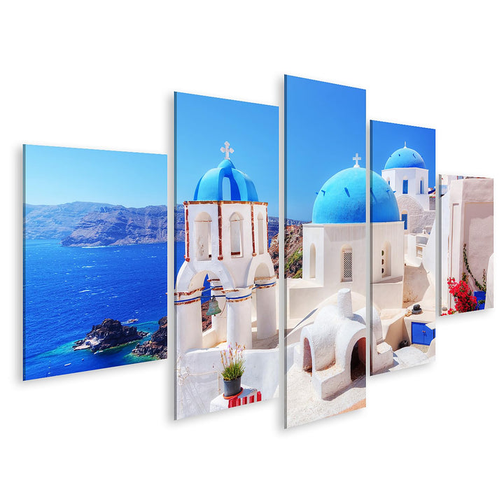 islandburner Bild auf Leinwand Oia Stadt Auf Der Insel Santorini Griechenland Bilder Wandbilder Post