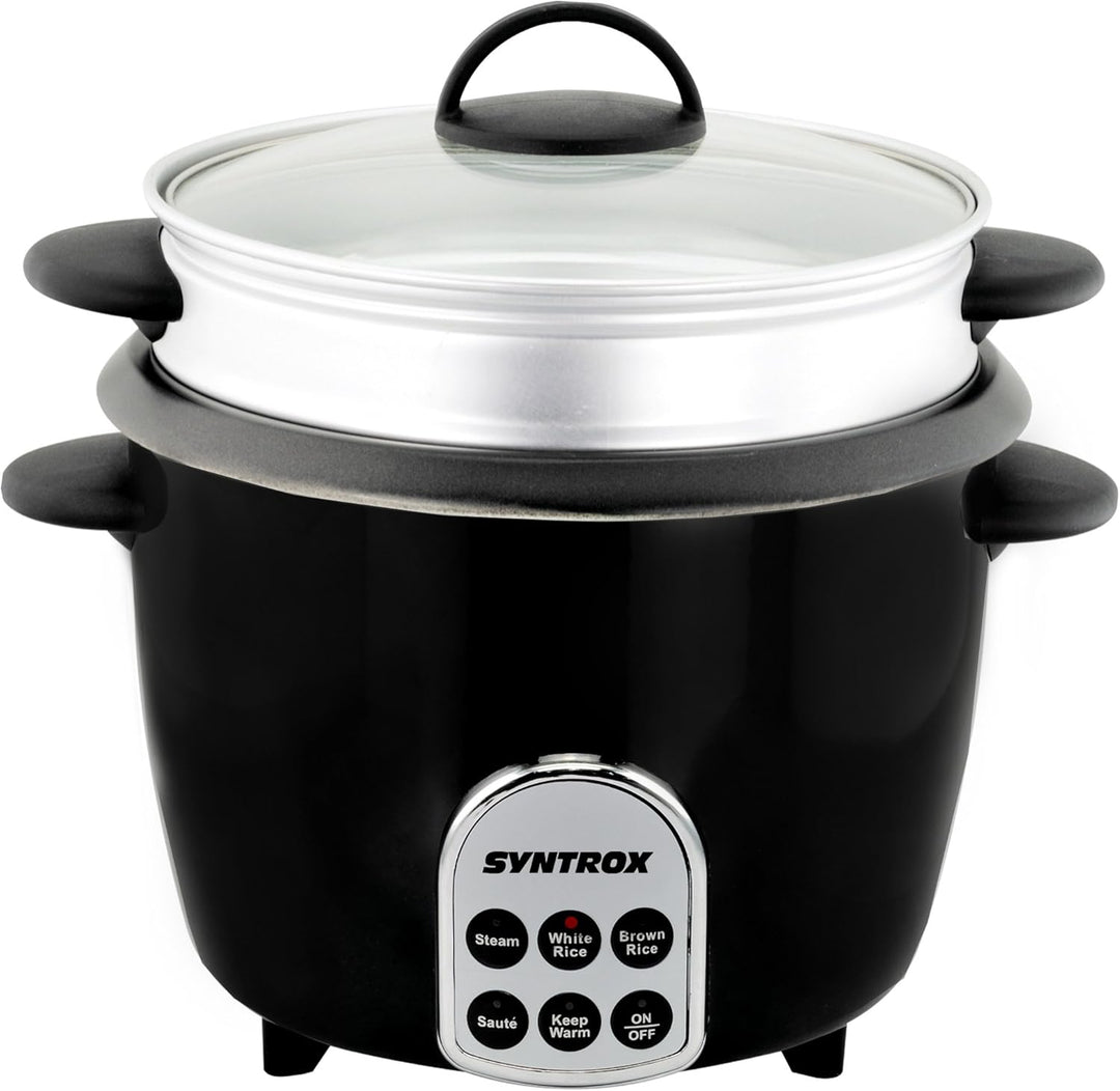 Syntrox Germany Slow Chef RC-700W Gourmet Multikocher Multifunktionskocher Reiskocher Dampfgarer mit