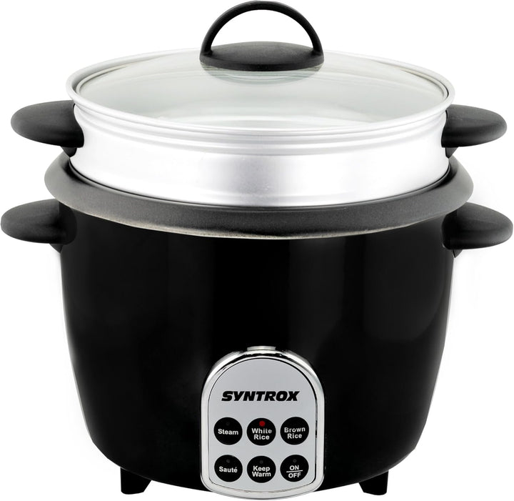 Syntrox Germany Slow Chef RC-700W Gourmet Multikocher Multifunktionskocher Reiskocher Dampfgarer mit