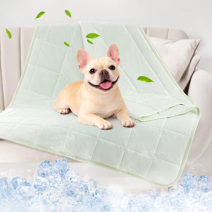 PICK FOR LIFE Kühldecke Hunde Q-MAX>0.4 Waschbare Hundedecke Sommer Doppelseitige Kühlende Haustierd