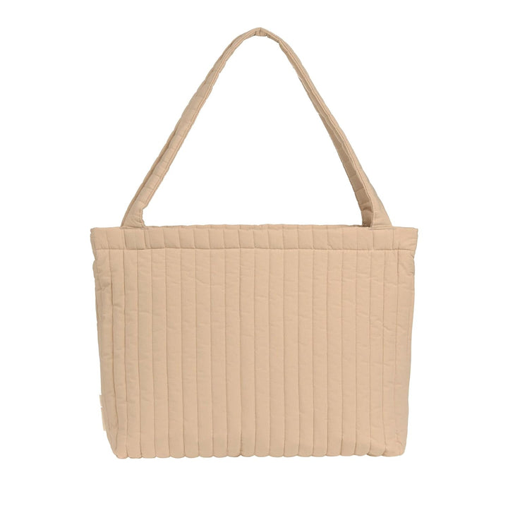 LÄSSIG Baby Wickeltasche Shopper mit Kinderwagenbefestigung/MIX Shopper Cotton beige, Beige