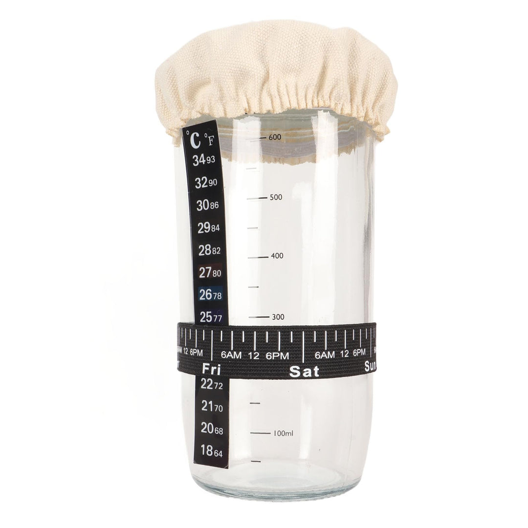 Sauerteig Glas Einzigartige Grosse Öffnung, Sourdough Starter Jar Umfangreiches Brotback Kit, Gärbox