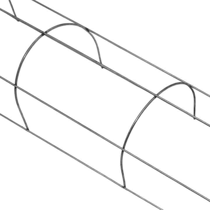 Spetebo Rankgitter aus Metall für Fallrohre 120 cm - 2 Stück - halbrundes Gitter Pflanzengitter