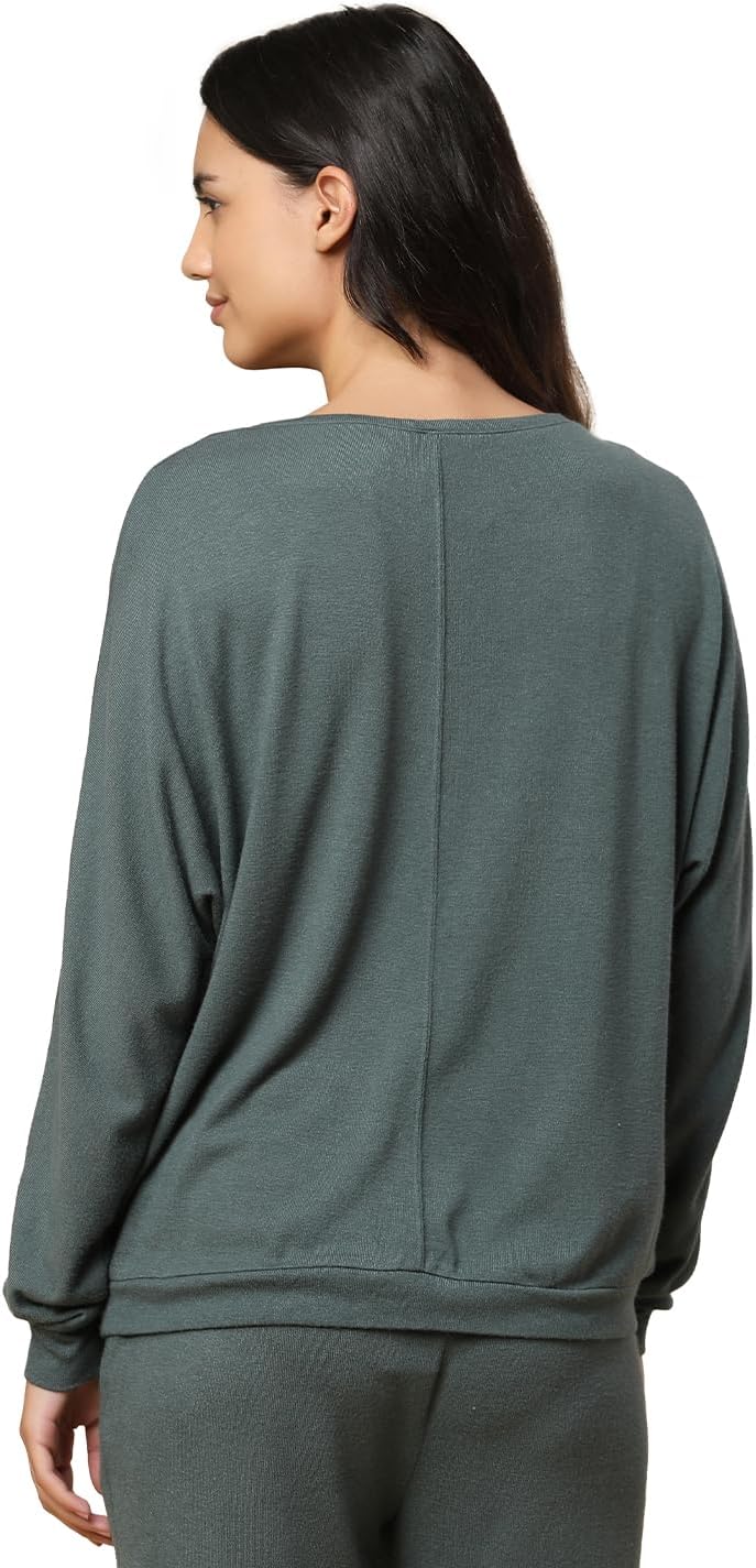 Triumph Damen Cozy Comfort Top 01 Shirt 42 Smoky Green, 42 Smoky Green