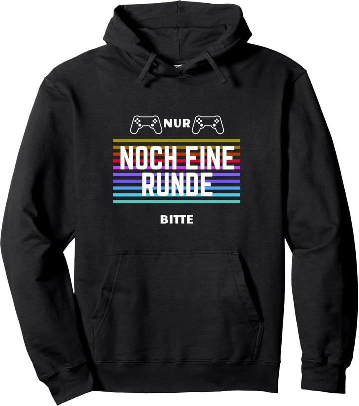 Nur noch eine Runde Bitte Zocken Geschenk Game Controller Pullover Hoodie