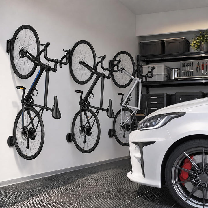 Schwenkbare Fahrrad-Wandhalterung, Fahrradaufhänger für Garage, platzsparend, stabiles Gestell für d