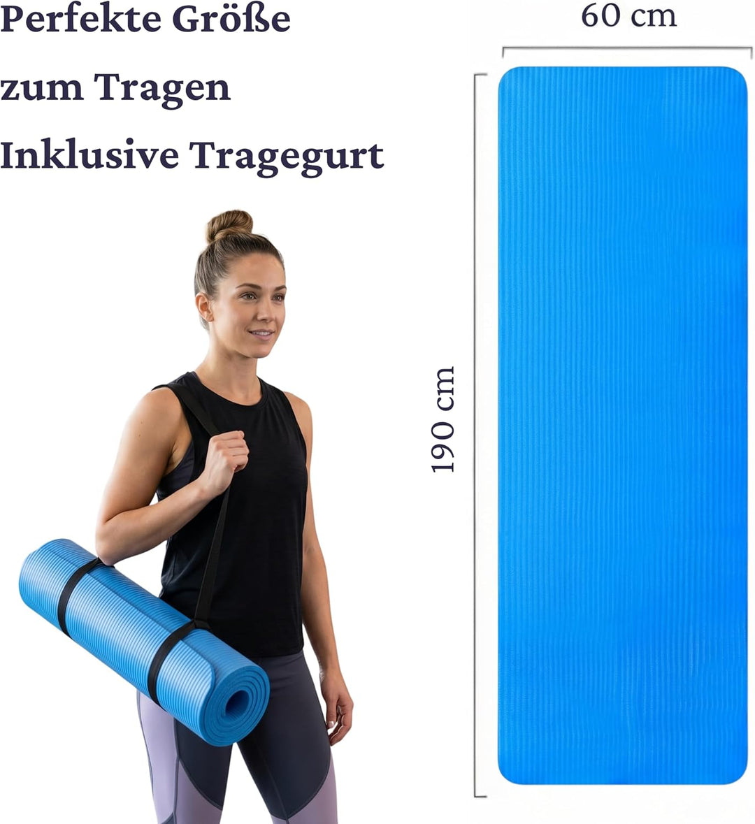 Yogamatte, Fitnessmatte Rutschfest Und Trainingsmatte, Yoga Matte Dicker, Sportmatte Dicke, Gym Matt