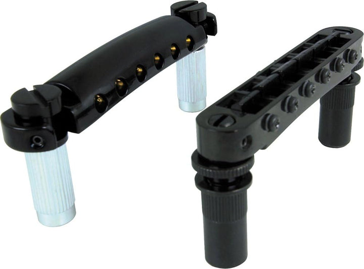 Tonepros LPBM02 B Tuneomatic Set, metrisch, Black, gekerbt