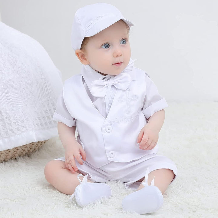 Booulfi Taufanzug Junge Baby Taufkleid Taufanzug Junge Anzug Baby Jungen Bekleidungsset Gentleman Se