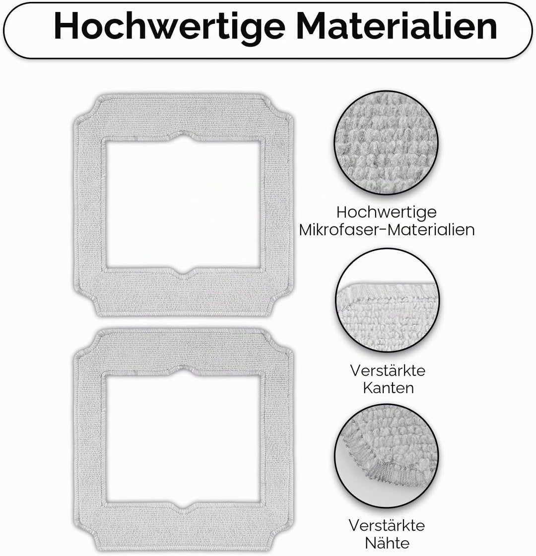 (12 Stück) Ersatz-Moppauflagen Kompatibel mit ECOVACS Winbot Mini Fensterreinigungroboter Teilenumme