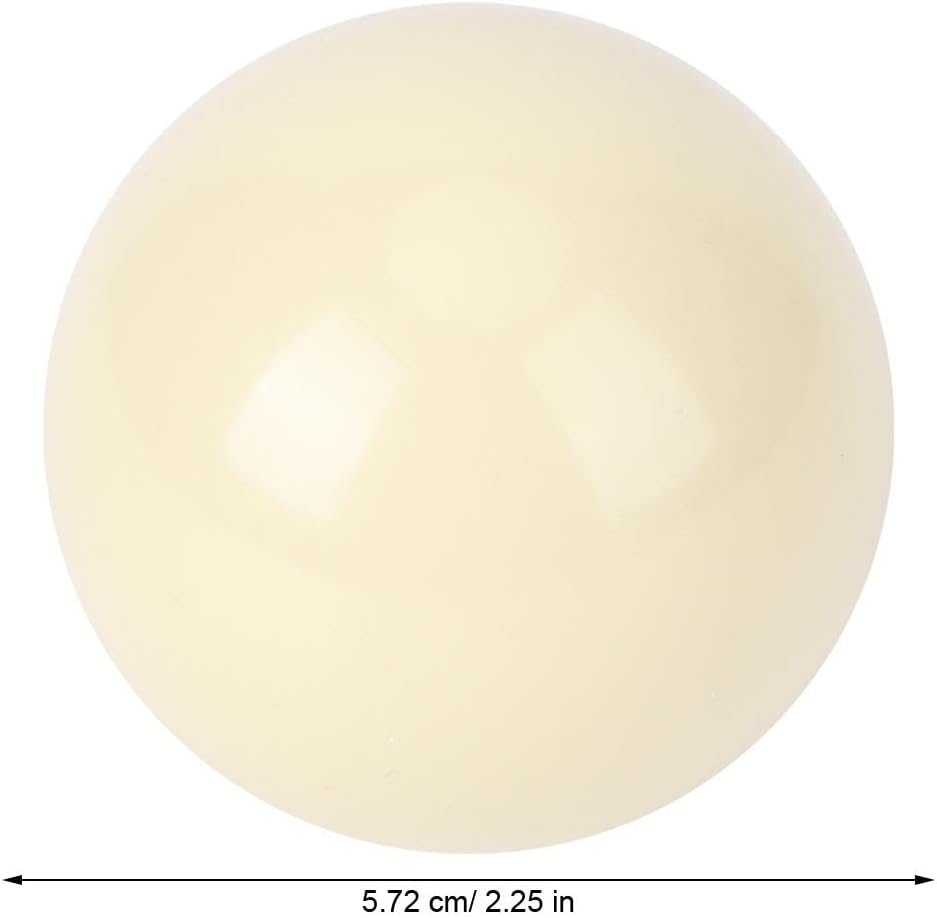 Hominas Billardkugeln Weiss Standard 5,72 cm Billard Trainingsball Weisse Anstosskugel Classic für K