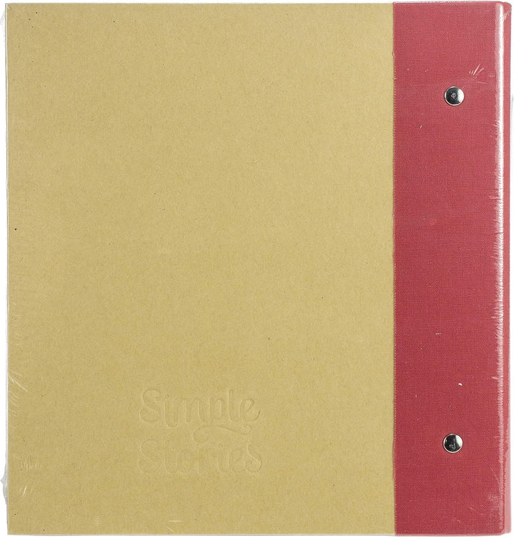SIMPLE STORIES Schnappbinde, 15,2 x 20,3 cm, Rot, Einheitsgrösse