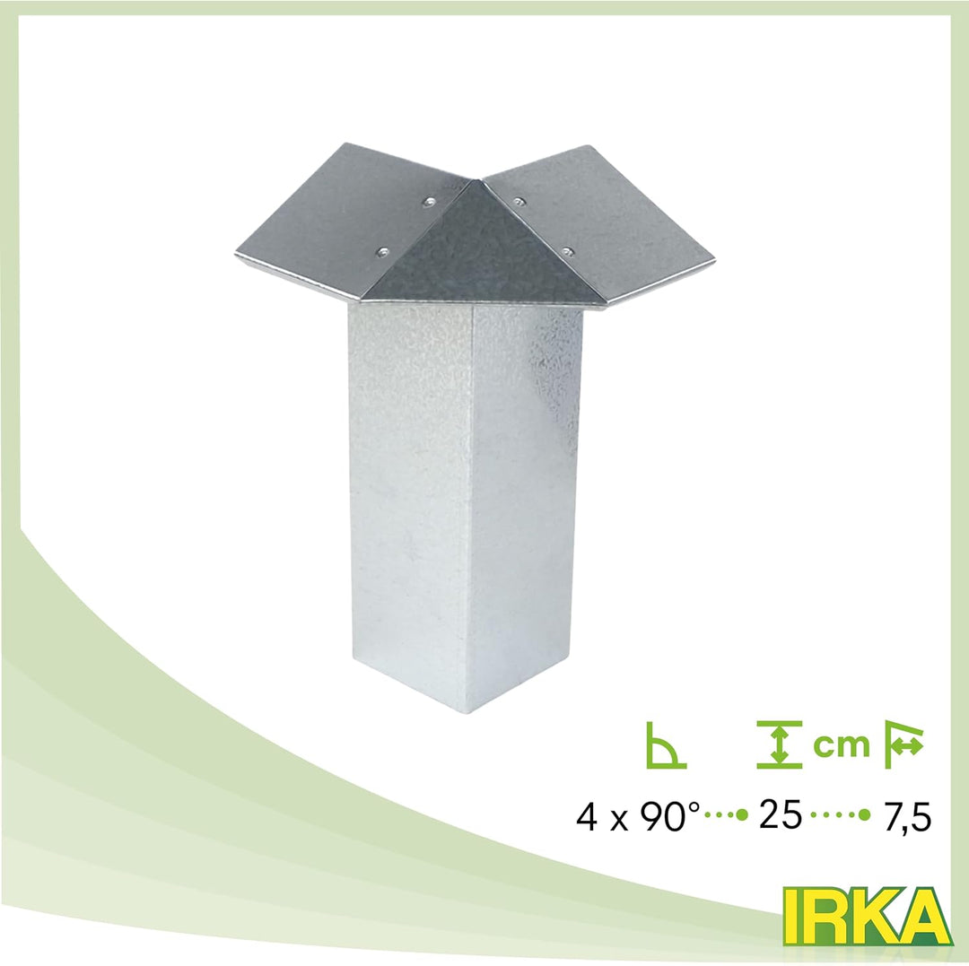 IRKA Schneckenzaun Typ2 Metall Set 10m + 4 Ecken | Schneckenblech mit Versteifungskante | Schneckenz