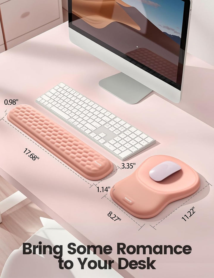 MEATANTY Mauspad mit Gelkissen, Ergonomisches Mousepad Handauflage [Schmerzlinderung] [Gesunde Haltu