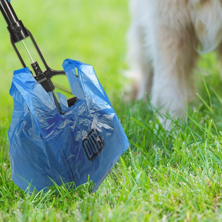 OUT! Einhändige, leicht zu drücken Hund Poop Scoop Scoop