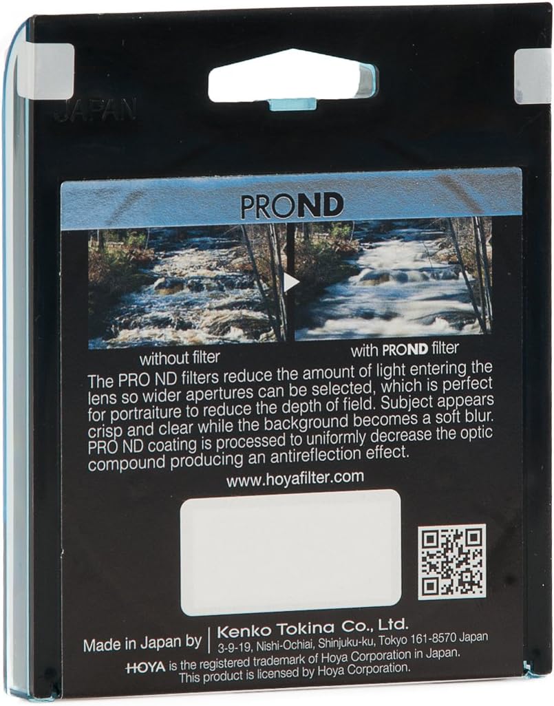 Hoya YPND000458 Pro ND-Filter (Neutral Density 4, 58mm), 58mm