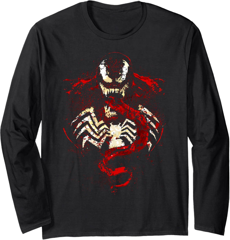 Marvel Venom Splatter Tongue Cut-Out Langarmshirt